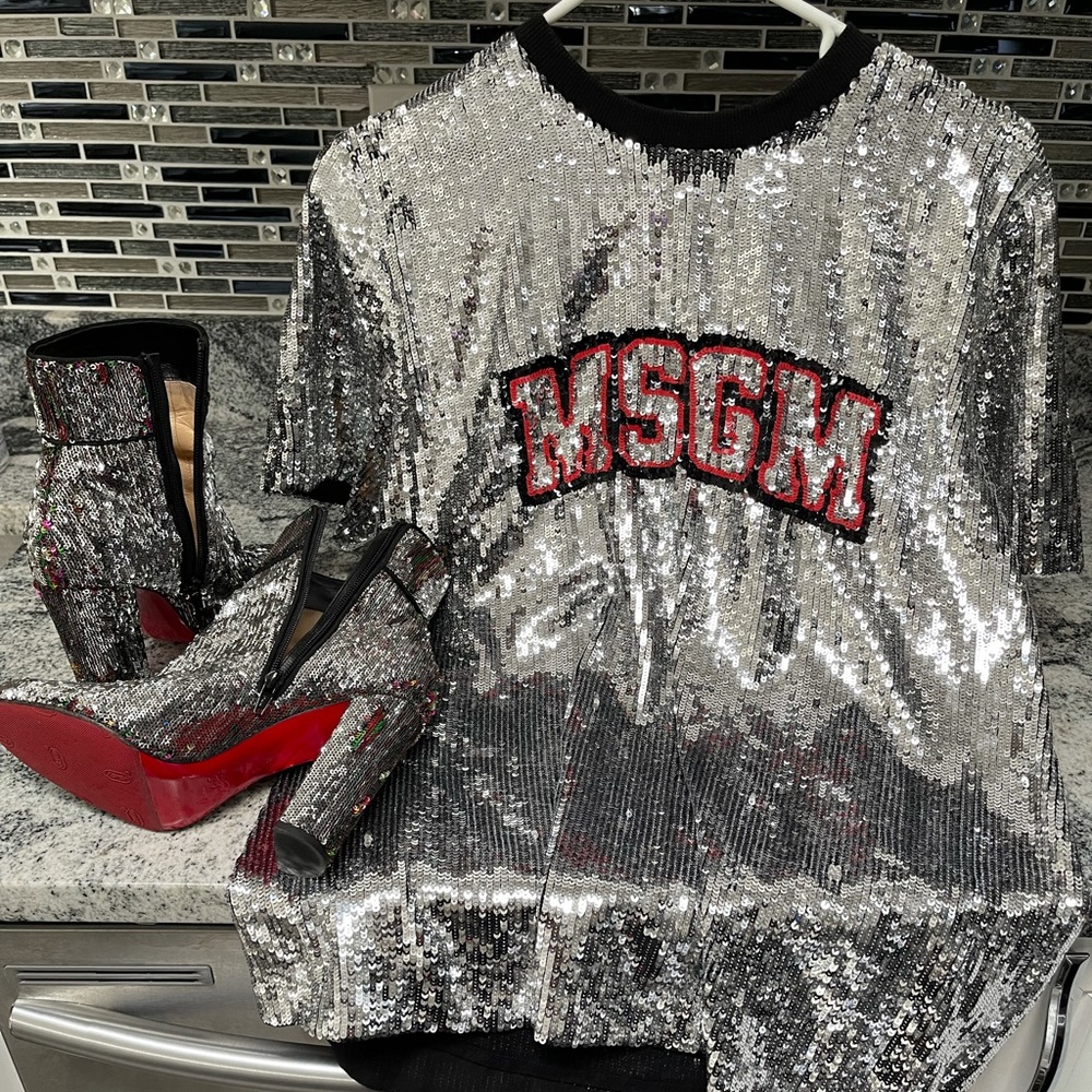 MSGM - Sequin Top